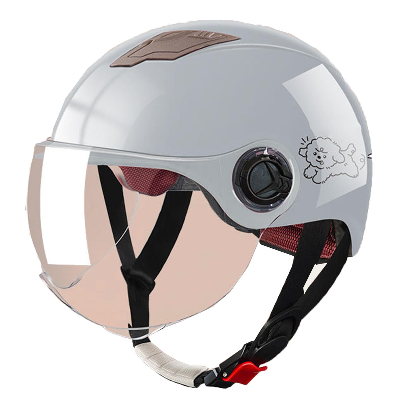 Casco de moto abierto JATIBOSH: protégete del sol en tu scooter con su visera ajustable 8