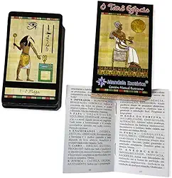 Baralho O Tarot Egípcio Completo com 78 Cartas Plastificado