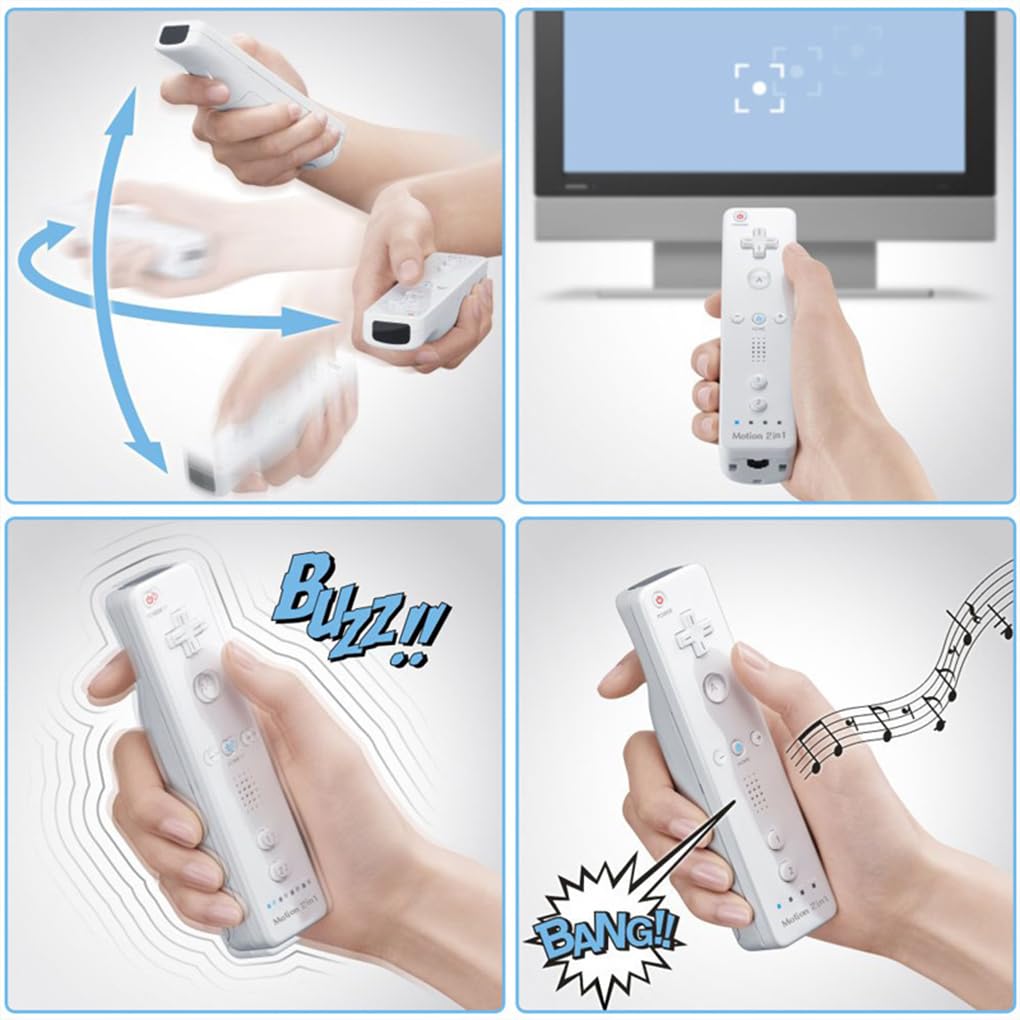 Comodo Gamepad Wireless per Materiali compatibili con Telecomando Copertura in Silicone Wii Controller remoto in Gel di silice per Wii Feel Good, Bianco