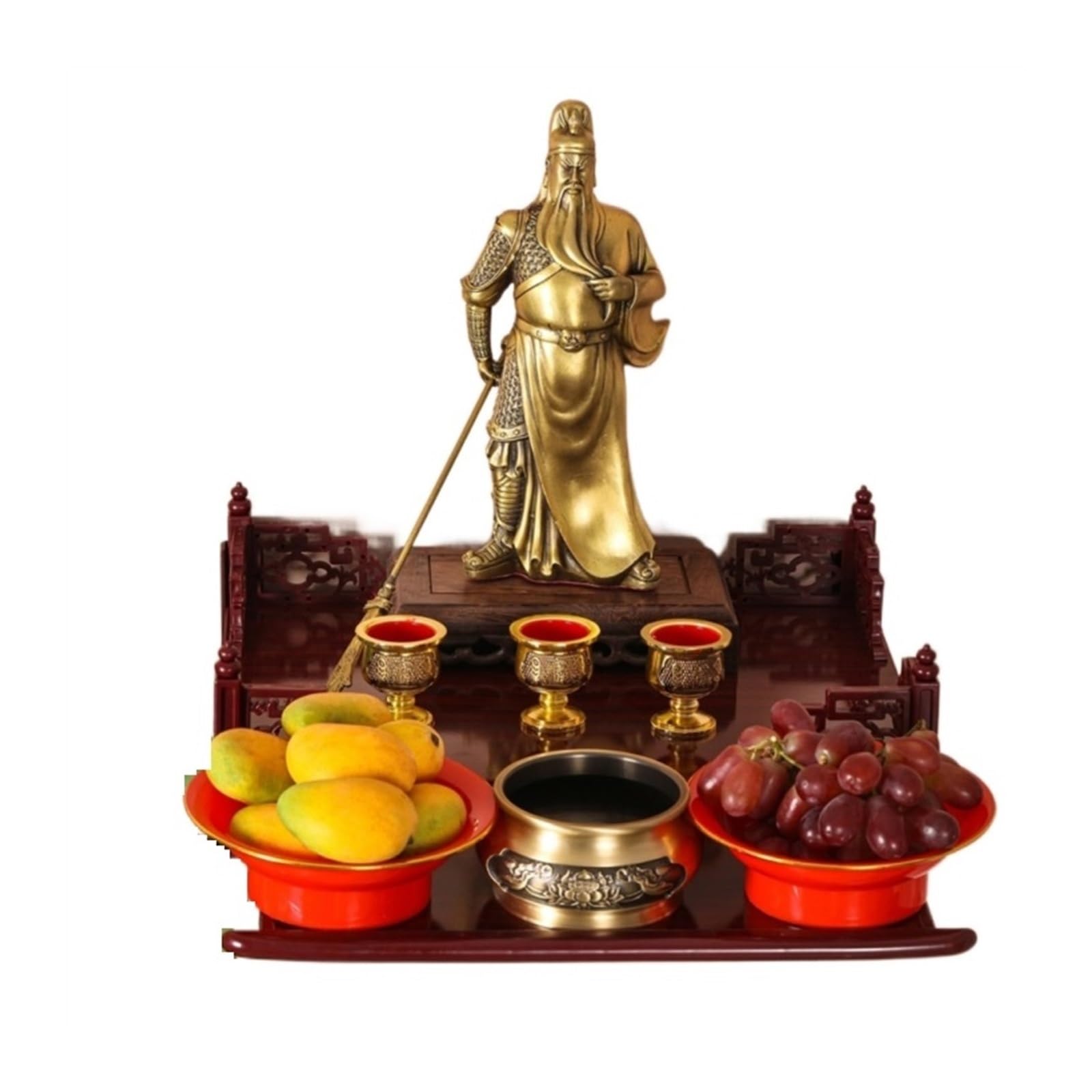 Table Puja et armoire de Bouddha pour créer un coin de prière zen dans le salon