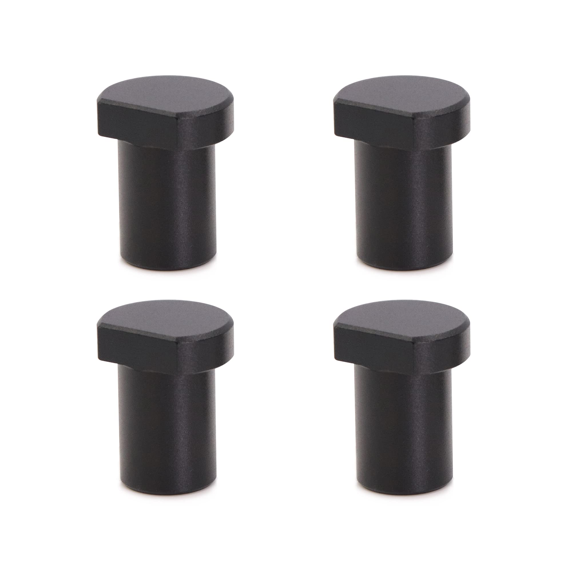 ADUSA Hochbelastbares Aluminium Bankhaken für T-Schiene, Holzbearbeitungstisch, Werkbank, Positionierung, Hobeln, Stopfen, passend für 19 mm/20 mm Hundeloch(4 Stück) (19MM)