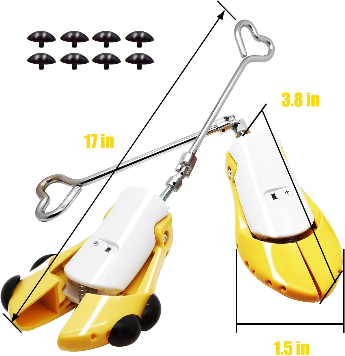 Boot Stretchers for Cowboy Boots, 2 Pack Adjustable Shoe Boot Stretcher for Men's Women's Thick Wide Feet