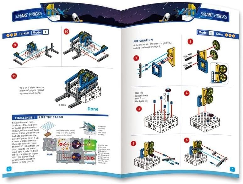 Assortment of Gigo Smart Bricks components