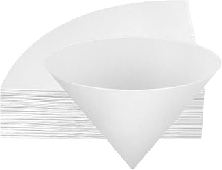 NACHLYNN 50 Pack 10 Inch Fryer Oil Filters - Non-Woven Grease Filter Cones for Cooking Oil, Maple Syrup, Beeswax, Kitchen Strainers