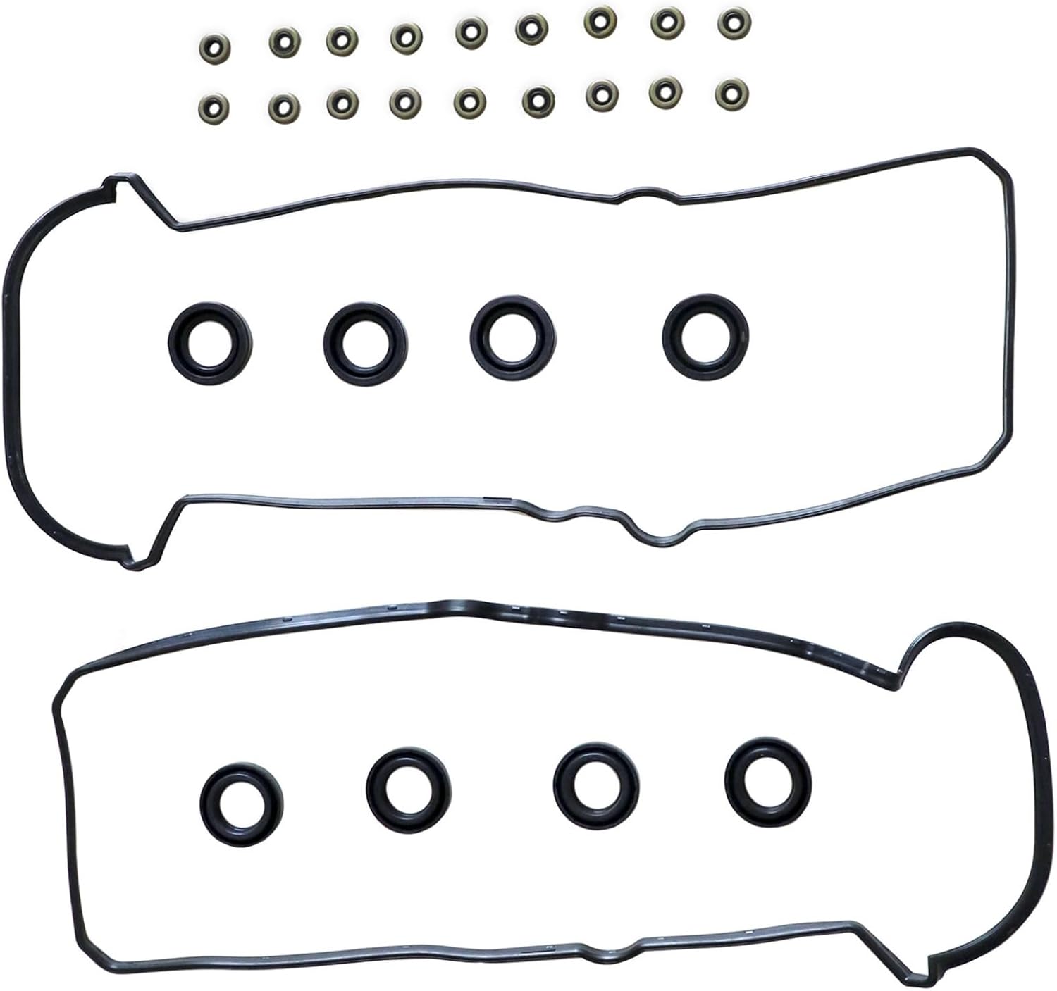 Engine Valve Cover Gasket Set 11213-0F010 2000-235297 VS50592R 11214-0F010 Compatible with Lexus GS400 GS430 GX470 Toyota Land Cruiser Sequoia Tundra 1998-2010