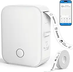 Mpressora Térmica Etiquetadora, Etiquetadora, Etiquetadora Adesiva, Impressora Termica Etiquetas, Mini Impressora de Etiquetas, Mini Impressora de Etiquetas Bluetooth, Ideal para Casas