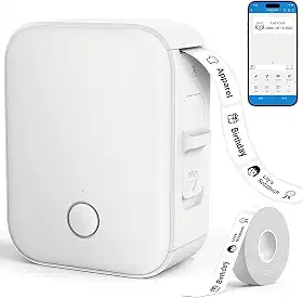 Mpressora Térmica Etiquetadora, Etiquetadora, Etiquetadora Adesiva, Impressora Termica Etiquetas, Mini Impressora de Etiquetas, Mini Impressora de Etiquetas Bluetooth, Ideal para Casas