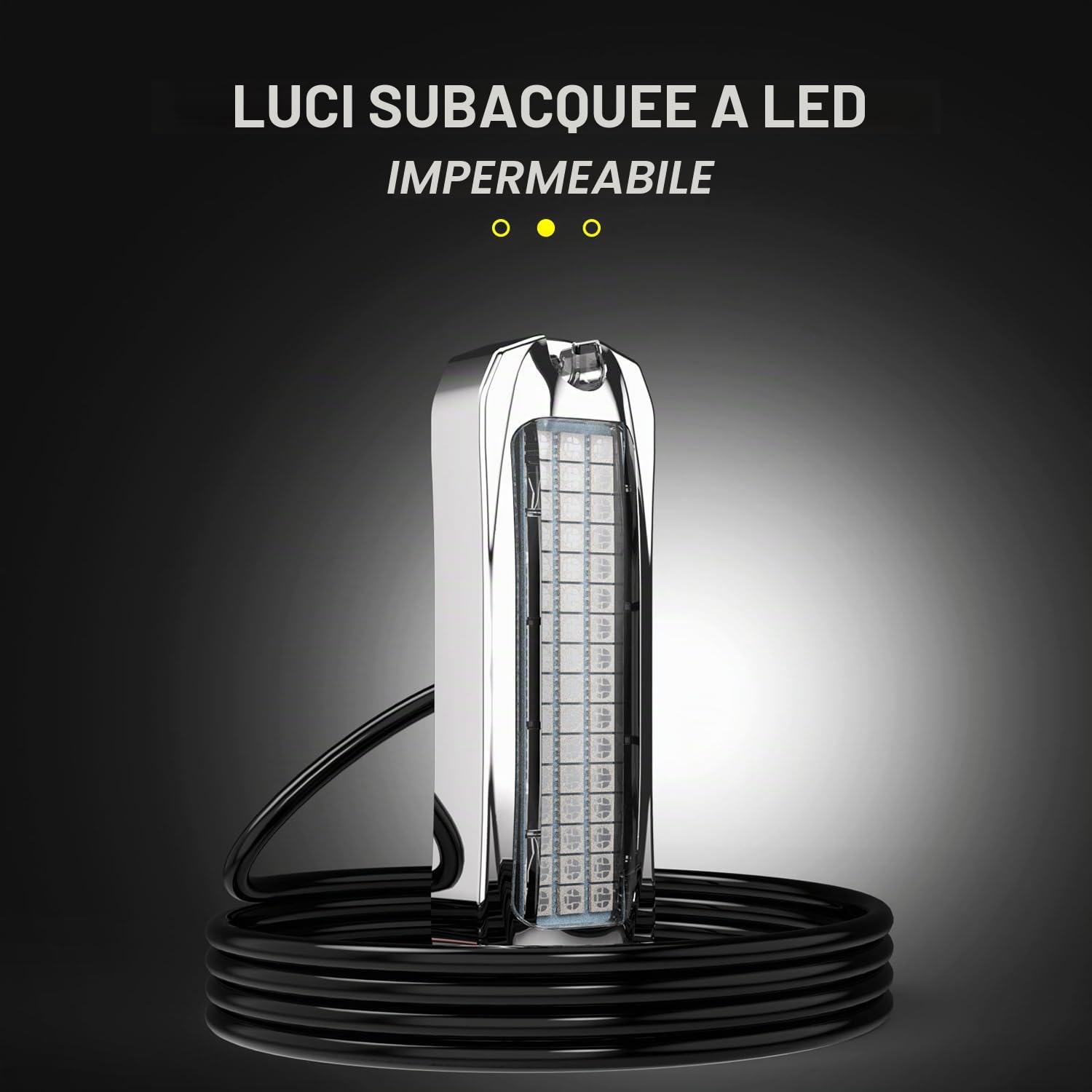 Greluma 2 Pz Impermeabile 48 LED barca marine luci a LED cortesia interni ponte/navigazione/transom cabina di poppa illuminazione per pontone,barche da pesca,kayak,barca a vela,12/24V,blu