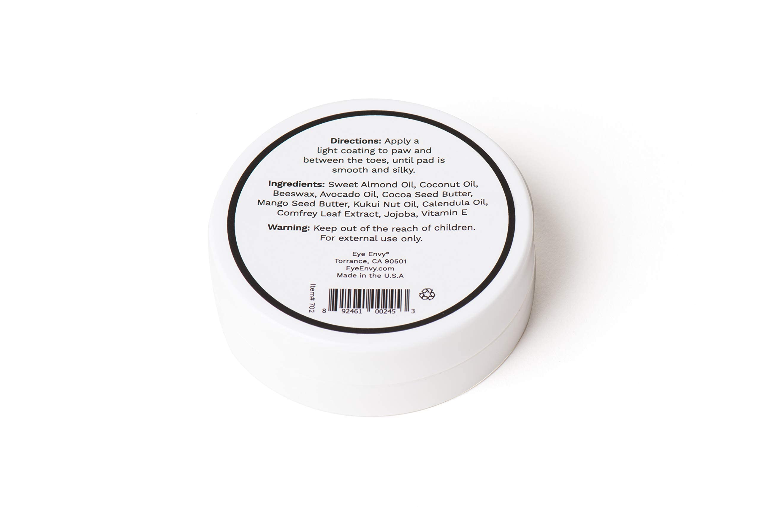 Eye Envy On The Paw Therapy Balm - Productos 100% Naturales para Perros, nutre y Cura Las Patas agrietadas, Protege contra el Calor, la Sal, la Nieve, 1.45 oz
