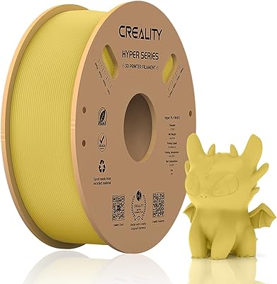 25 – Official Creality Hyper PLA Filament 1.75mm, High Speed PLA 30-600mm/s Rapid 3D Printer Filament, Dimensional Accuracy +/-0.02mm, Fit Most F…