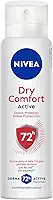 NIVEA Desodorante Antitranspirante Aerossol Dry Comfort 150ml - Proteção prolongada de 72h, dupla proteção com ativos antitranspirantes, sensação de axilas secas e frescas