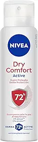 NIVEA Desodorante Antitranspirante Aerossol Dry Comfort 150ml - Proteção prolongada de 72h, dupla proteção com ativos antitranspirantes, sensação de axilas secas e frescas