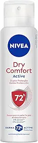 NIVEA Desodorante Antitranspirante Aerossol Dry Comfort 150ml - Proteção prolongada de 72h, dupla proteção com ativos antitranspirantes, sensação de axilas secas e frescas