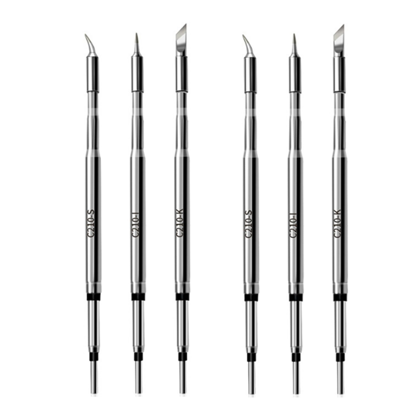 12 Punte per Saldatura C210, Punte per Saldatura di Ricambio per T1 Max, C210-K/I/Is, Punte per Saldatura per Saldatore