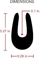 Vista 3 de 24 pies de color negro brillante en forma de U reducido tamaño de la puerta del coche borde de ajuste