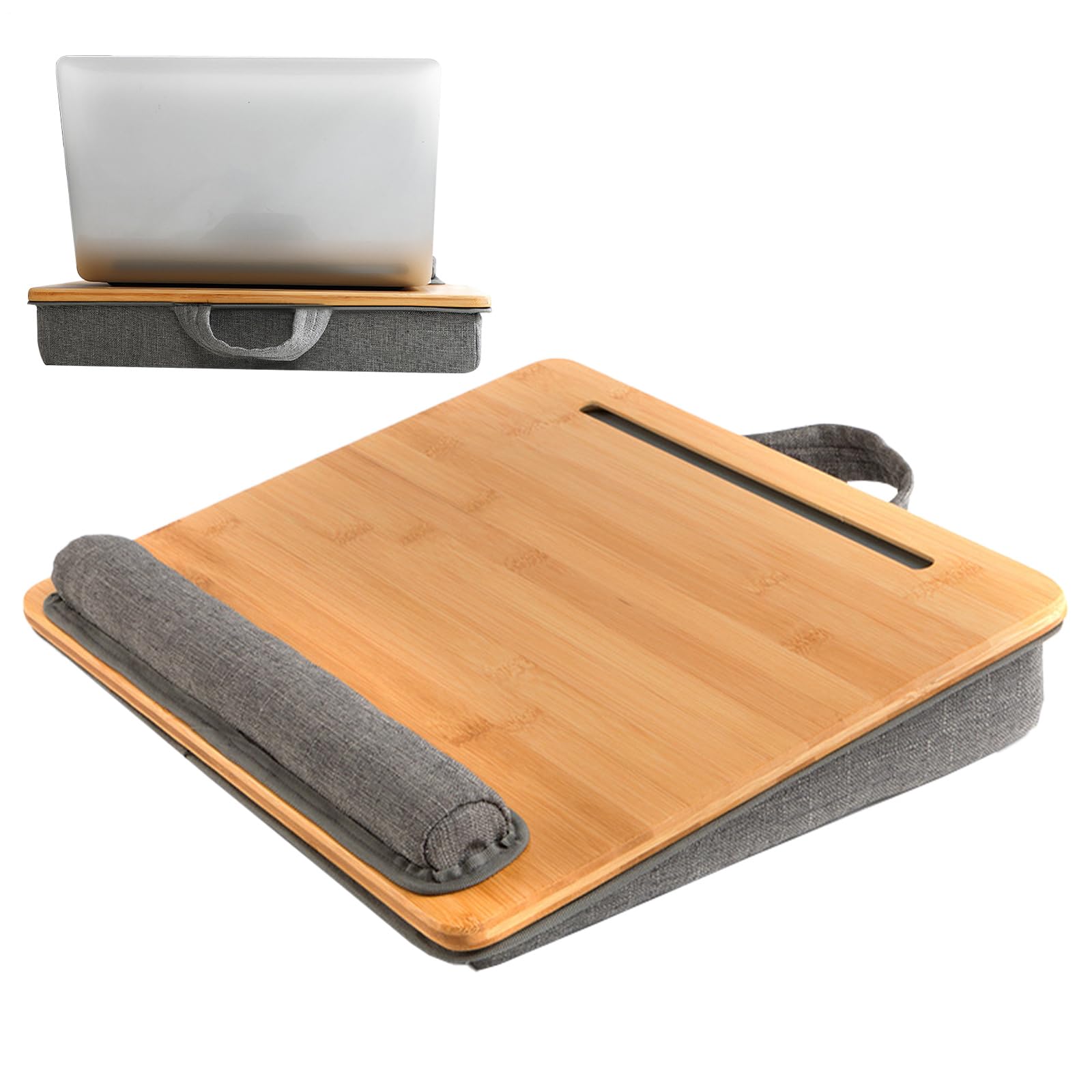 Laptopständer | Ergonomisches Schreibtischzubehör mit Handgelenkauflage – Laptoptisch für Bett – Sofa Auto Arbeitstisch Büro Schlafzimmer Haus