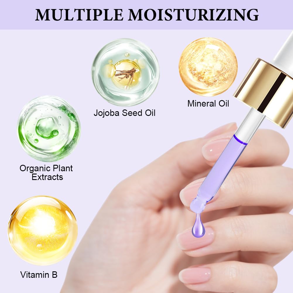 LOPHE Hydrating Cuticle Oil, 3pcs Cuticle Oil for Nails Nail and Cuticles Oils Contain Vitamin B, Moisturizes Cuticles - Image 2