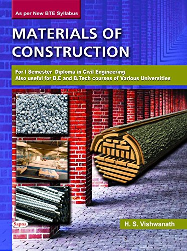 Materials Of Construction : For 1st Sem Diploma In Civil Engineering ...