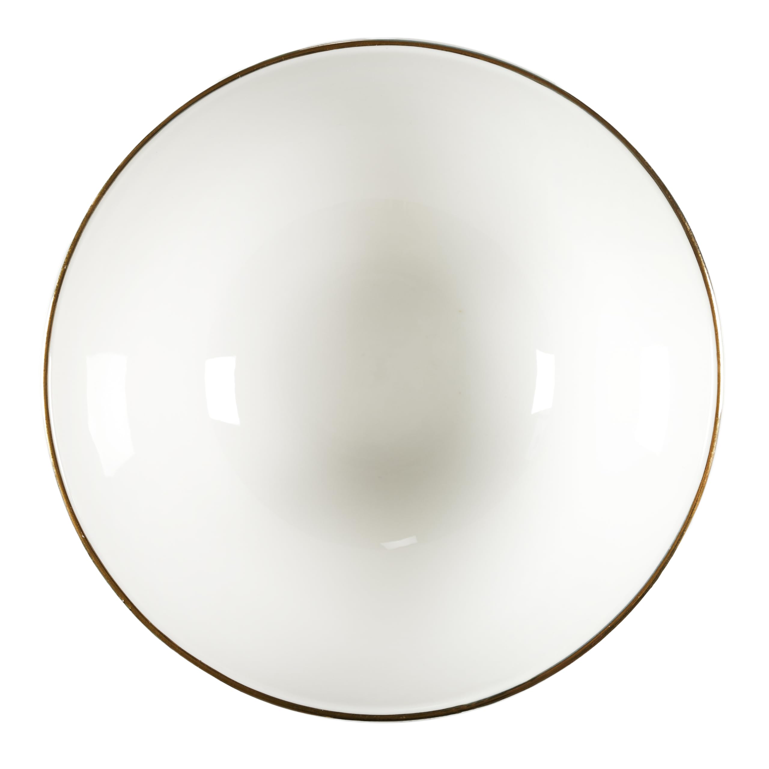HOME DECO FACTORY - KA0539 Juego de Vajilla de Porcelana 12 Piezas - Diseño Elegante con Borde Dorado - Vajilla Versátil - Apta para Lavavajillas - Blanco 12 Pcs