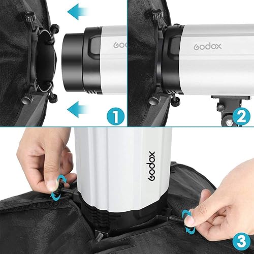 Miniatura 6 de GODOX 20 "x 28" 50 cm x 70 cm Paraguas Rectángulo Portátil Reflector para estudio Fotografía Speedlite Flash (50X70cm Softbox)