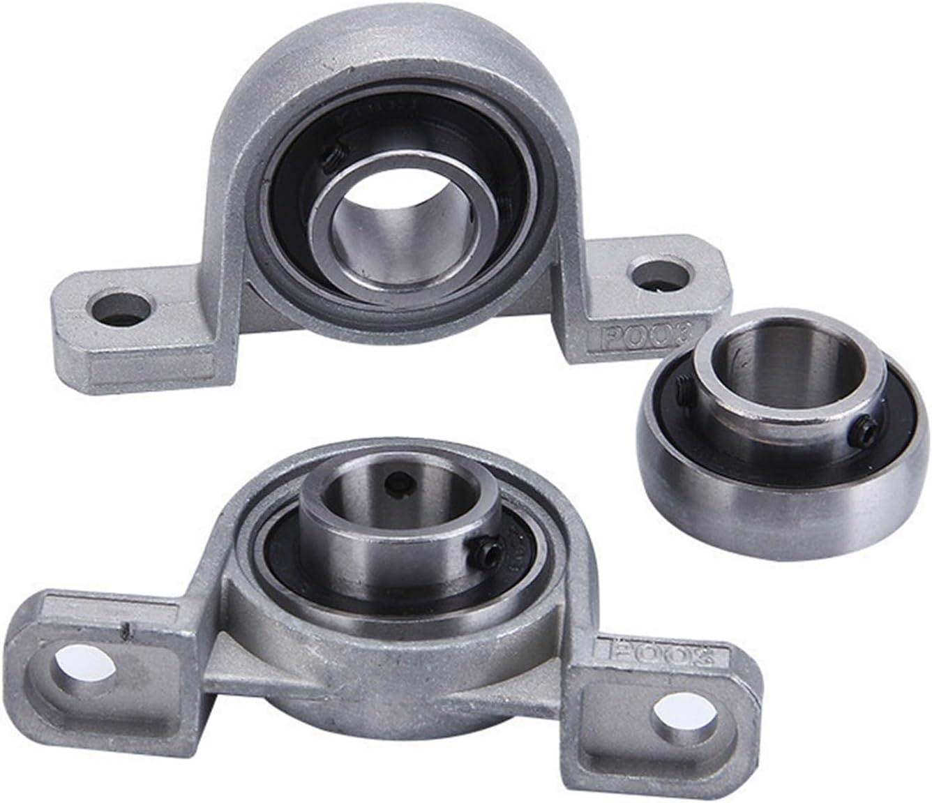 Bearing Shaft Pillow Block Housing Zinc Alloy 10mm 8mm Kfl08 Kp08 Kfl000 Kp000 Kfl001 Kp001 Steel 12mm High Ra 0.05 Mounted (Size : Kfl001 12mm)
