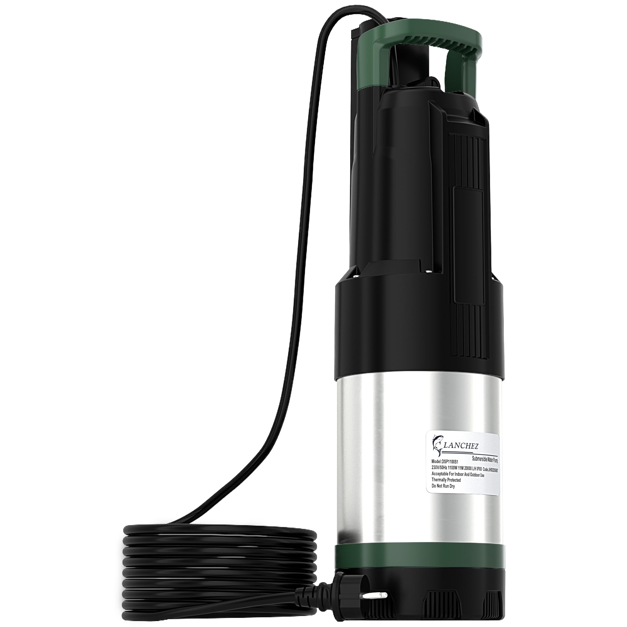 LANCHEZ Tauch-Druckpumpe 4 inox, 1100W Tauchdruckpumpe