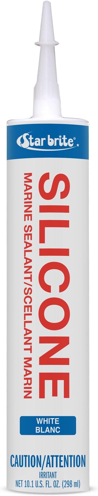 STAR BRITE Marine Silicone Sealant - Waterproof, Durable, UV Resistant, for Fiberglass, Metal, Wood, Glass, Ceramic & More
