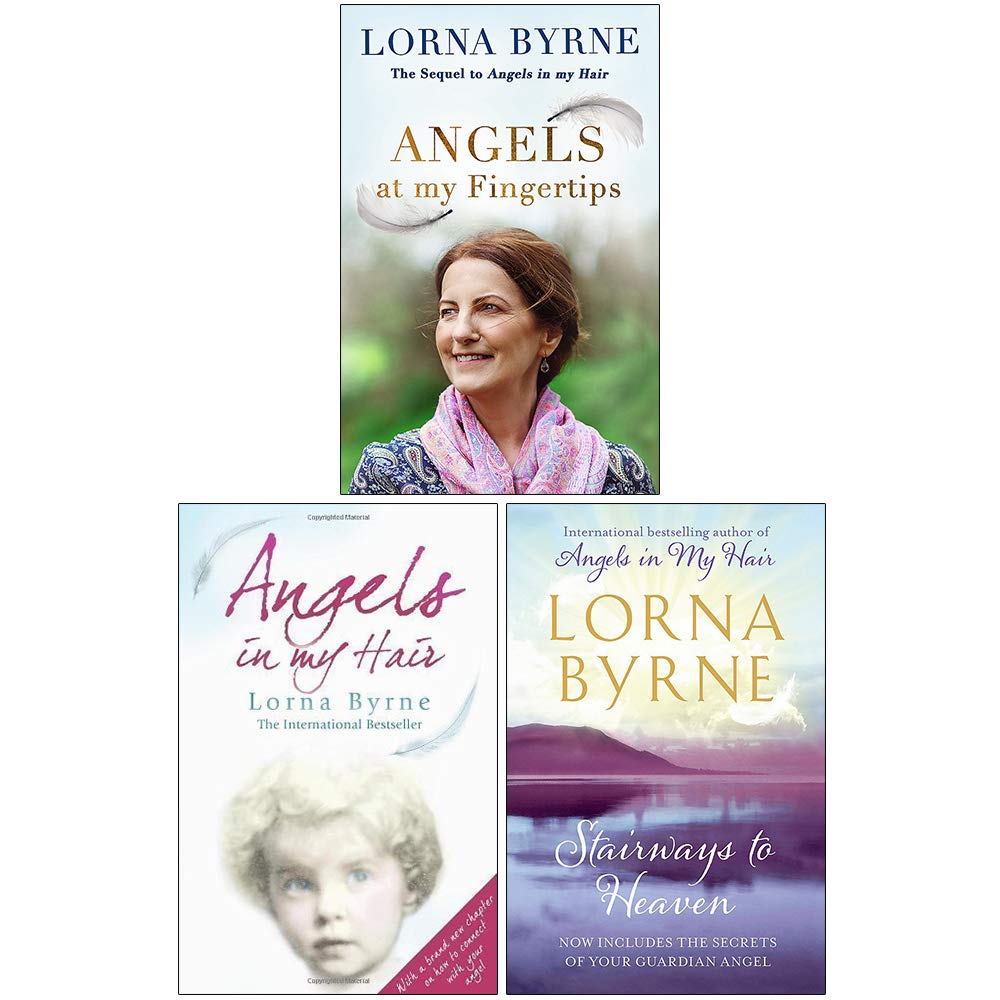 Lorna Byrne Angels in My Hair Collection 3 Books Set (Angels at My Fingertips, Angels in My Hair, Stairways to Heaven)