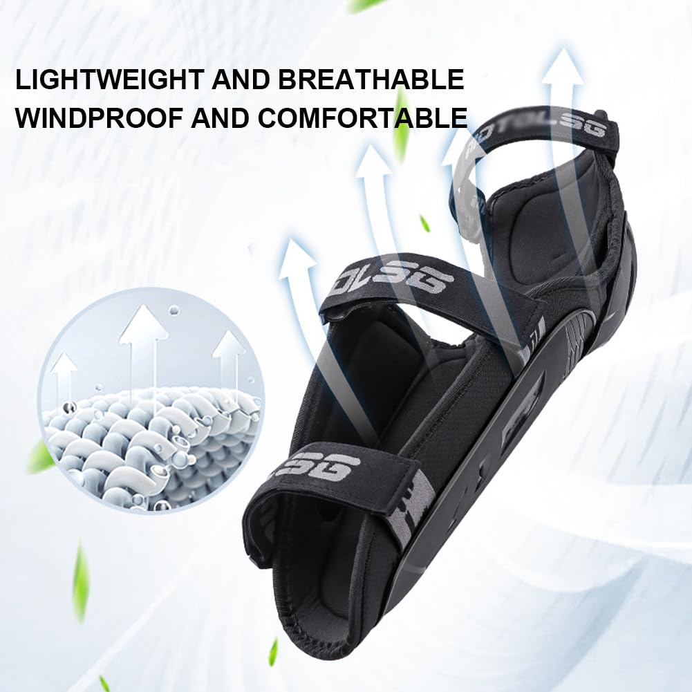 Rodilleras de Moto, Rodilleras/Coderas Protección Motocross Ajustables Resistente al Viento y a Las Caídas Protección de Rodilla con Espuma Amortiguadora Knee Pads