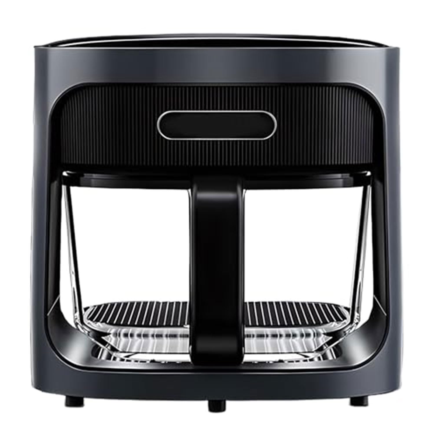 Freidora De Aire De Cristal 1200w, 6l Con 7 Modos De Cocina Preprogramados Y Cesta De Cristal, 120-200℃, Para Freír Rápido Sin Aceite