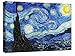 Canvashop quadri moderni soggiorno Van Gogh La Notte Stellata cm 100x70 stampe da parete quadro su tela canvas camera da letto