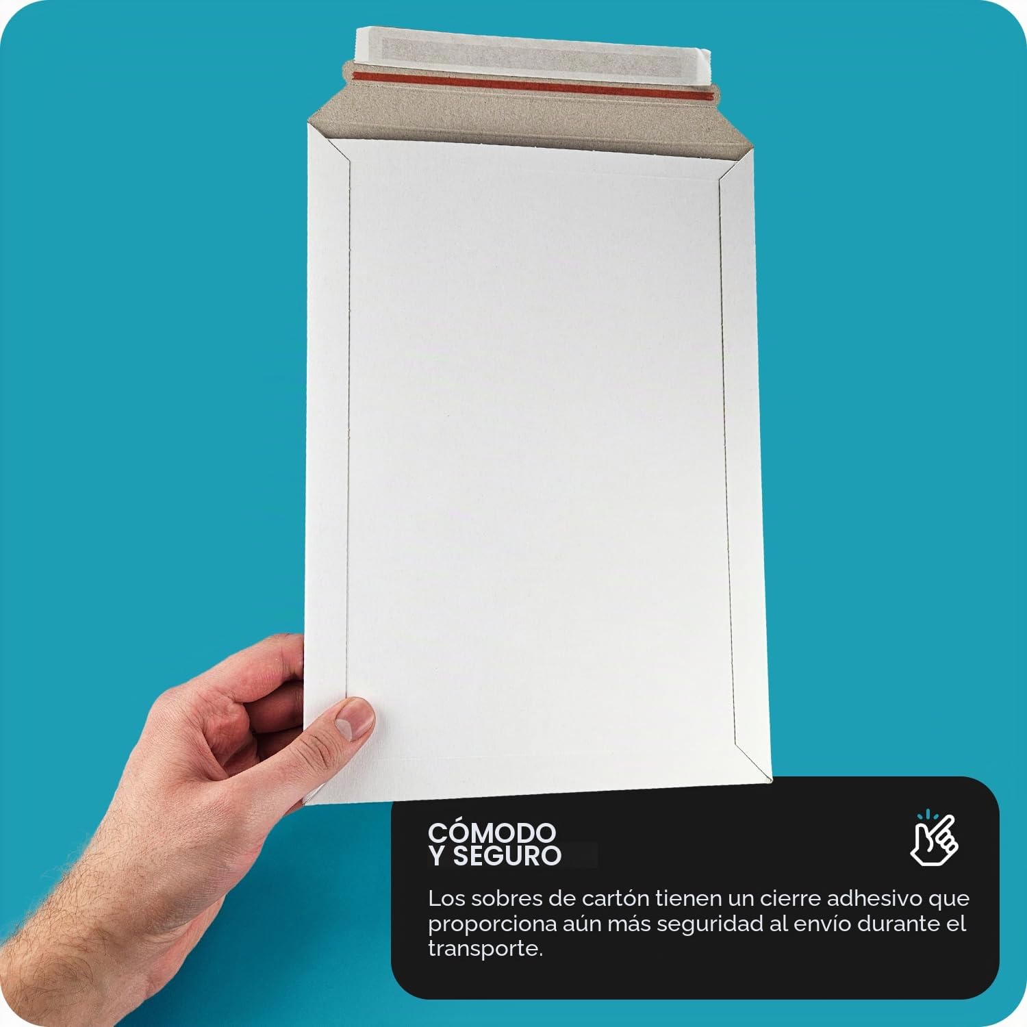 Netuno 100 sobres de cartón C4 229×324 mm blancos 450 g cierre autoadhesivo sin ventana para documentos A4 fotos y catálogos
