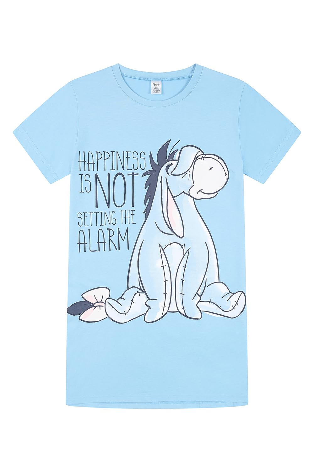 Disney Eeyore Womens Nightdress Ladies Nightie Cotton Nightgown (22-24) Blue