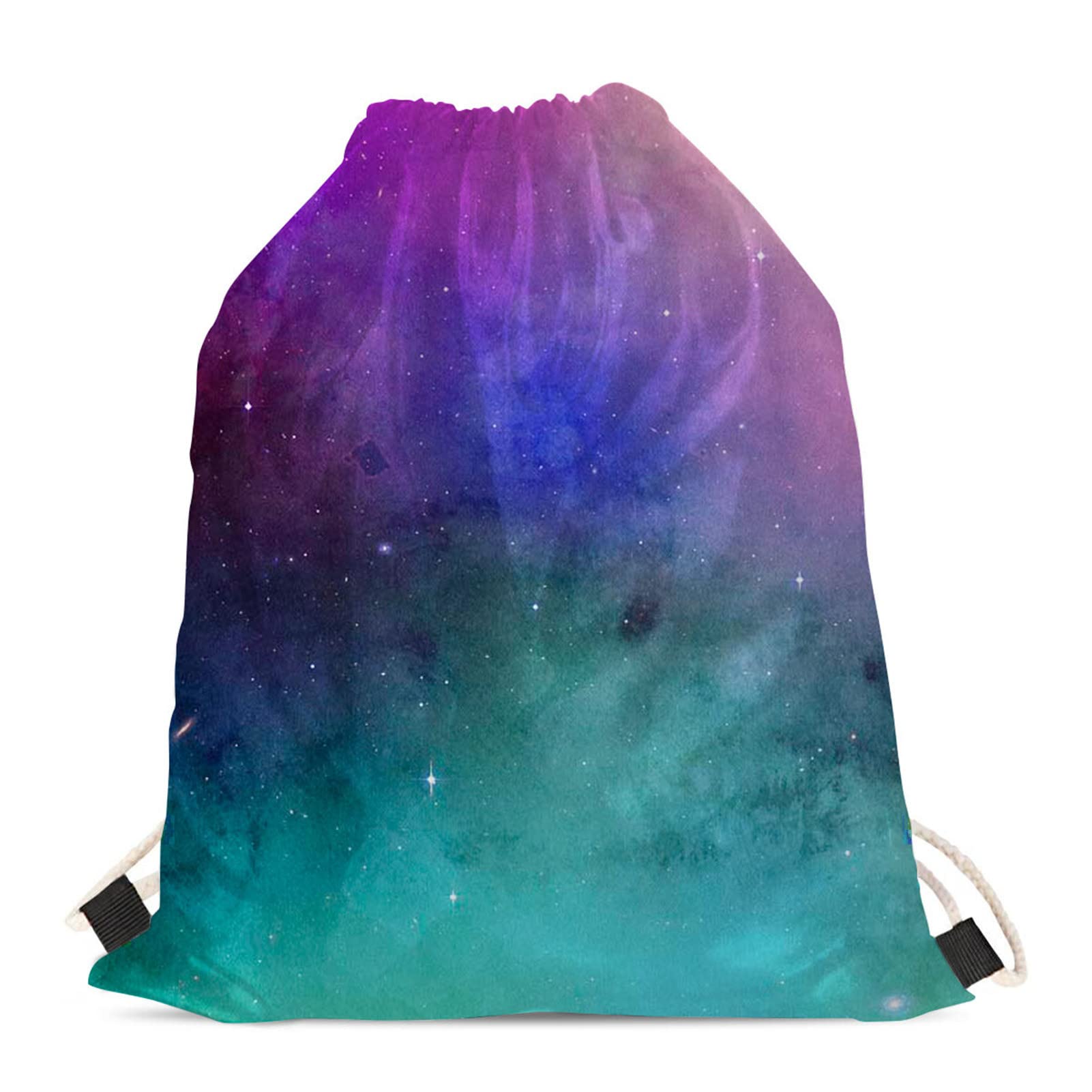 HELLHERO Galaxy Drawstring Bag for Women Girls Gym String Backpack Cinch Gym Bags Storage Pouch for Hiking,Sports,Fitness,Beaches Sackpack โ image 1