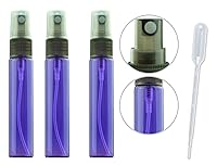Vista 4 de Paquete de 20 botellas vacías hidratantes de viaje con atomizador a granel de 0.3 fl oz (0.3 fl oz) (morado)