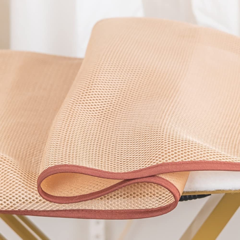 ZJIEX Fodera per ASSE da Stiro Marrone, Copertura ASSE da Stiro di Ricambio, Coperture per Cuscinetti in Fibra Extra Spessa, Coperture Resistenti al Calore (Color : Brown, Size : 43x14in(110x35cm))