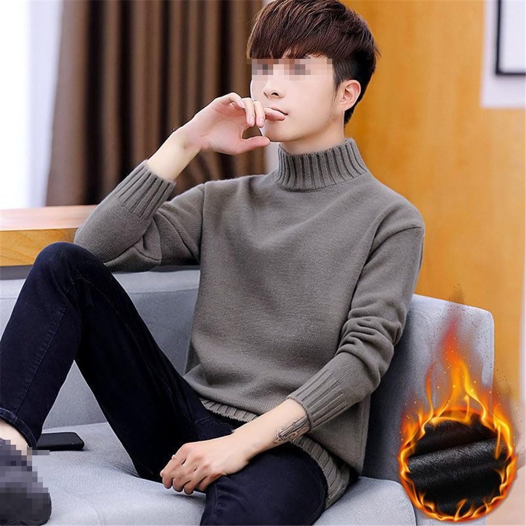 Maglione da uomo a collo alto per maglieria maglioni casual