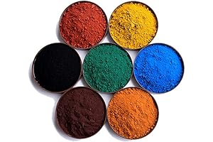 Chromium Oxide Powder: Cosmetic Grade Pigment - 7 Pack Iron Oxide Powder...