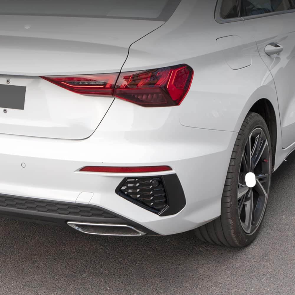Copertura della griglia del fendinebbia del paraurti Anteriore Posteriore dell'auto per Audi A3 8Y S Line 2021 2022 2023 2024 Accessori per Styling della carrozzeria,Glossy Black