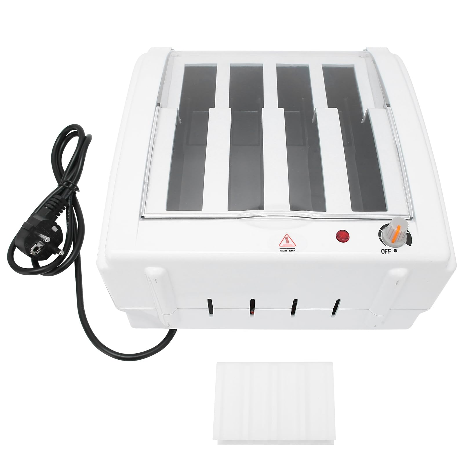 Wakects Haarwachs-Wärmer, Professionelles Wachs-Heizgerät, 200W, für Heim und Salon, Haarentfernungsgerät mit Kompaktem ABS-Design ((ohne Wachs) Europäischer Stecker 220V)