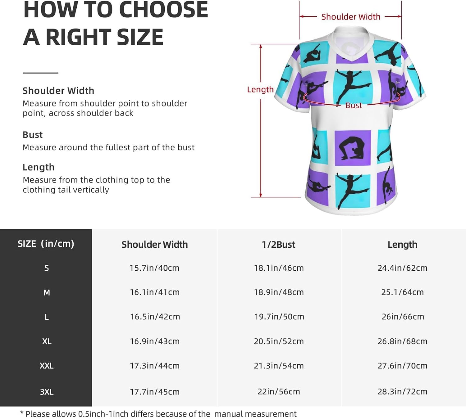 Womens Gymnastics Game Print Short Sleeve V Neck T-Shirts Casual Breathable Tee Basic Summer Tops 2026