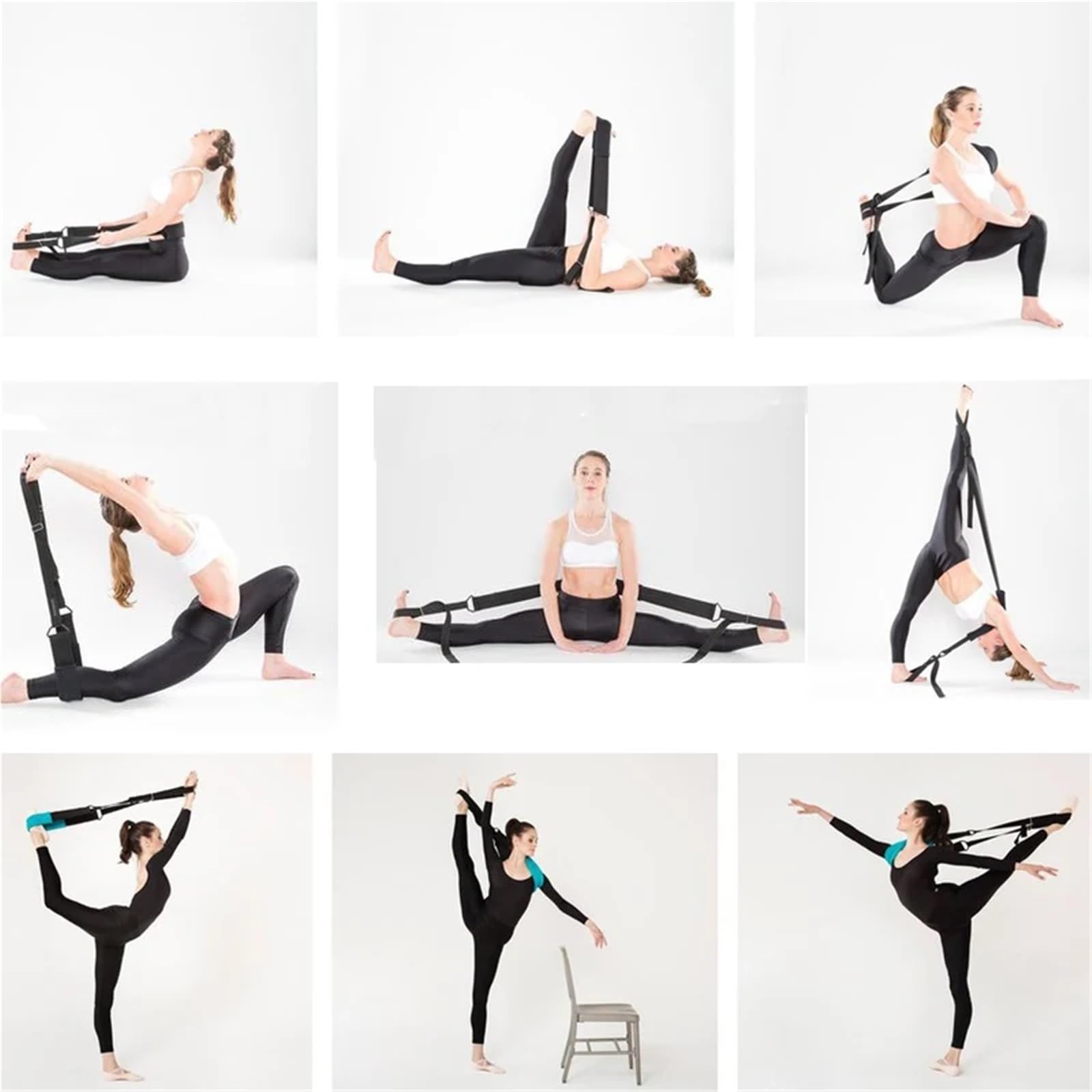 cinta yoga Banda de resistencia for entrenamiento baile for yoga(Blue)