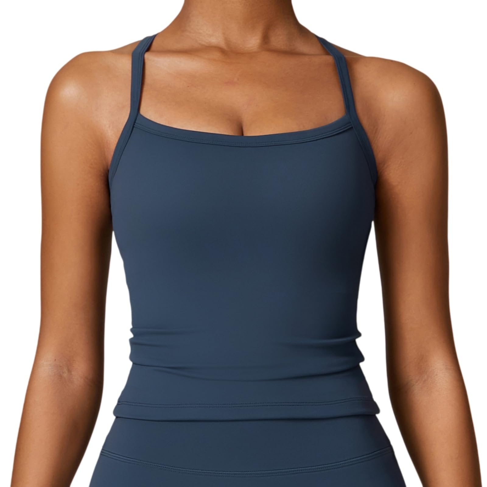 CHENSHI Sujetador Deportivo Mujer Mujeres Cross Back Yoga Respirable A Prueba De Choques Gimnasio Entrenamiento Fitness Empujar Arriba Top Running Ropa Deportiva Activa-Green-m