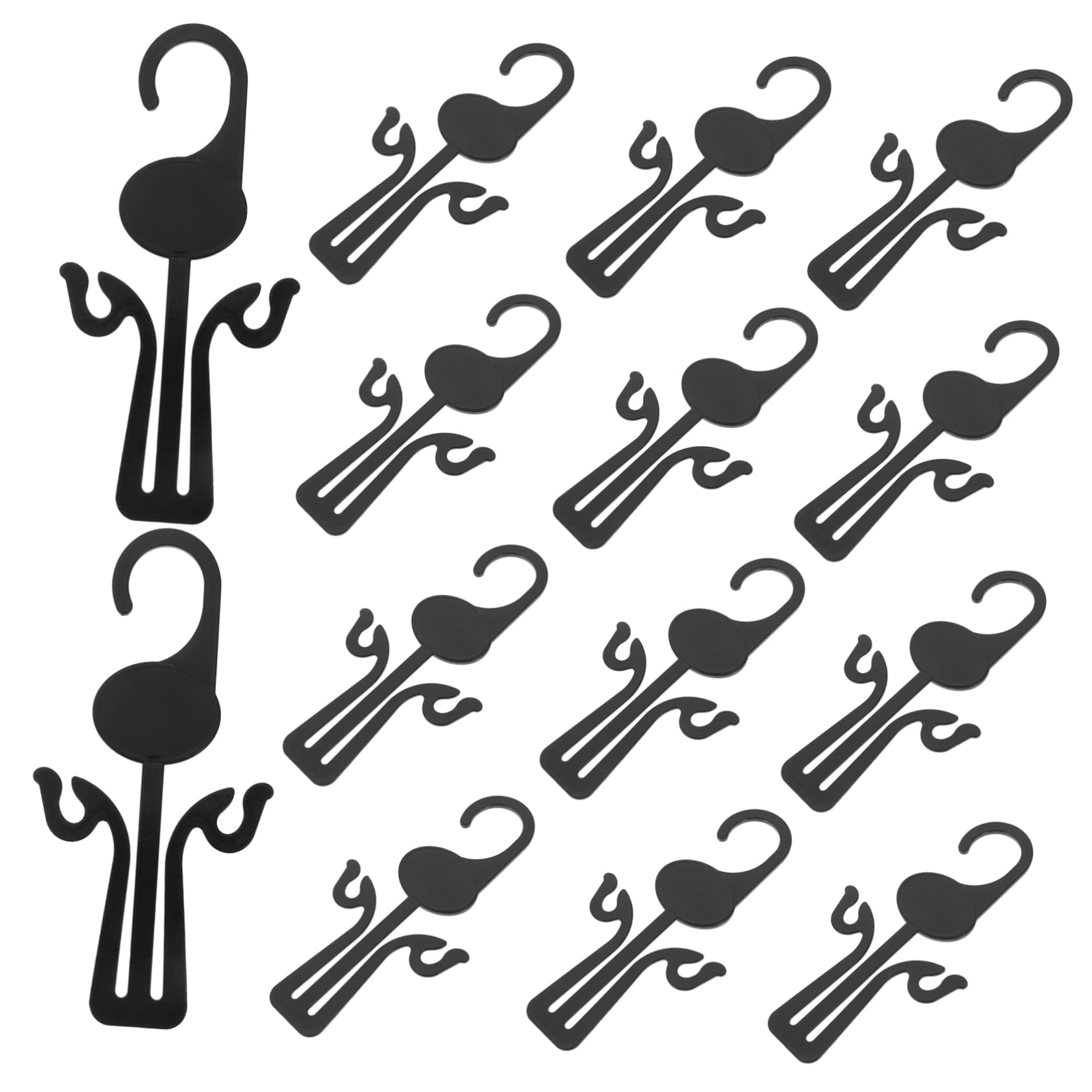 VALICLUD 20Pcs Shoe Display Hooks Versatile Plastic Shoes Hangers for Organizing Slippers Sandals Easy Installation Design for Home Supermarket and Mall Use