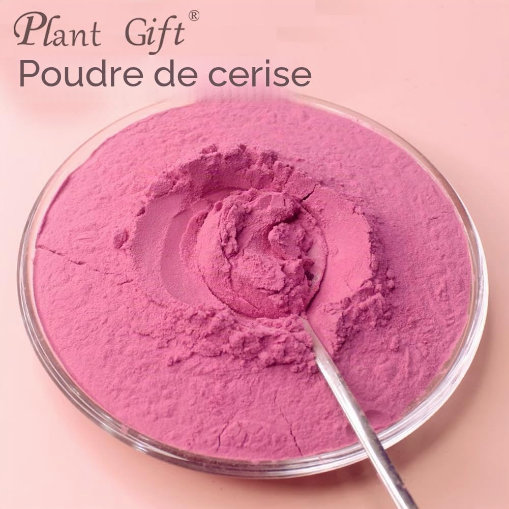 100% Pure Cherry Powder 100g/3.52oz poudre naturelle de jus de cerise congelé | poudre de cerise pour smoothies, shakes, pâtisseries et boissons | sans conservateurs