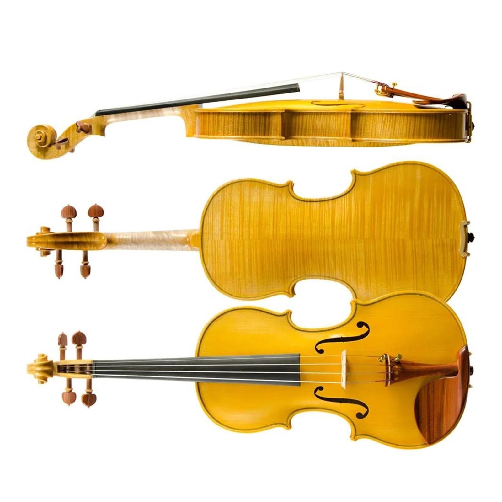 Profesjonalny Instrument Strunowy 4/4 Skrzypce Lite Drewno Z Dodatkami Z Palisandru Instrumenty Strunowe Skrzypcowe(4/4)