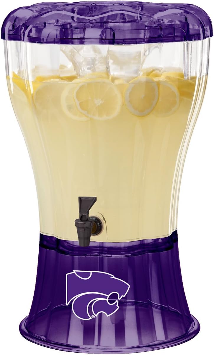 Buddeez 08501KSU Kansas State University Beverage Dispenser with Ice Cone, 3.5