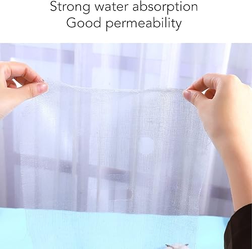 Miniatura 3 de Máscara facial de gasa, 200 hojas, precortada con agua bloqueada, cuidado de la piel, desechable, transpirable, ultrafina, gasa de spa, para