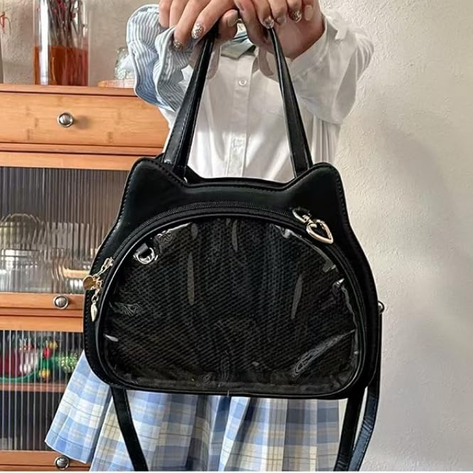 Ita Bag Crossbody Kawaii Anime Pin Display Cat Star Moon Heart Charms3