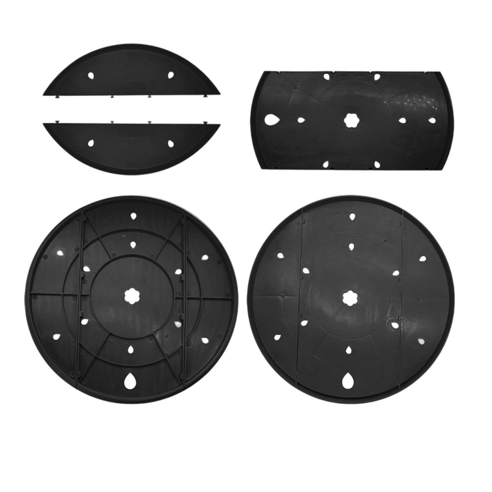 Pot intérieur rond léger avec insert de drainage pour fleurs
